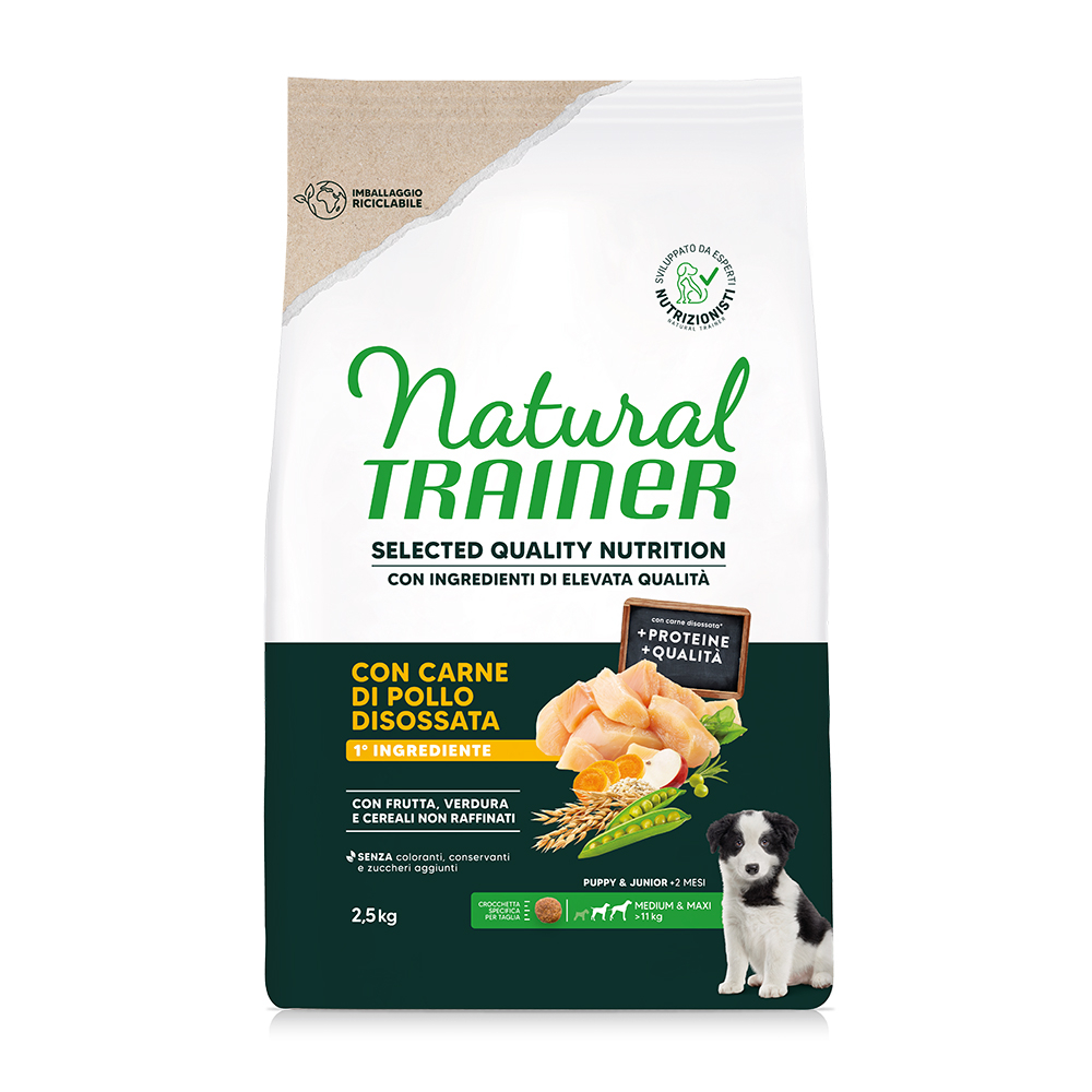 Natural Trainer Selected Quality Nutrition Puppy Medium & Maxi Huhn - Sparpaket: 2 x 2,5 kg von Trainer Natural Dog