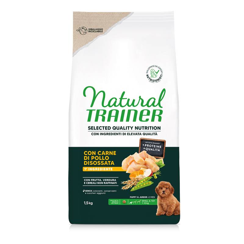 Natural Trainer Selected Quality Nutrition Puppy Small & Toy Huhn - 1,5 kg Natural Trainer Selected Quality Nutrition Puppy Small & Toy Huhn - 1,5 kg von Trainer Natural Dog