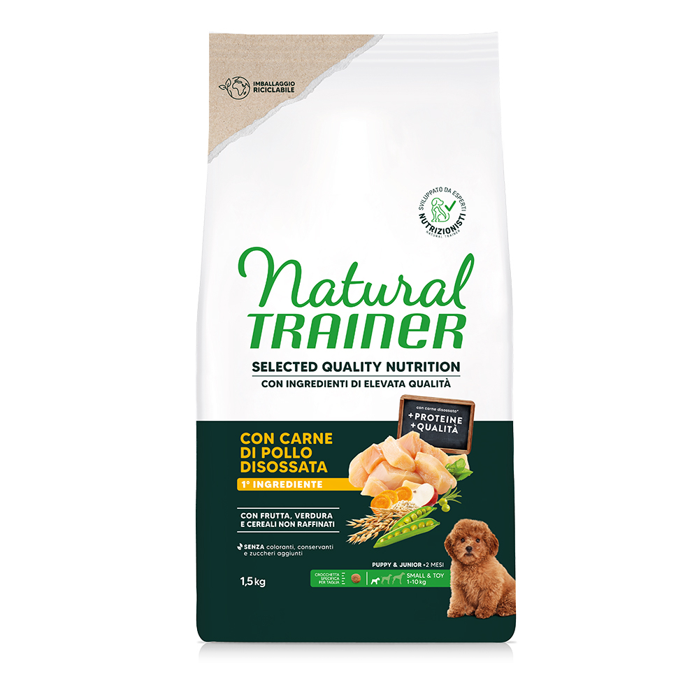 Natural Trainer Selected Quality Nutrition Puppy Small & Toy Huhn - Sparpaket: 2 x 1,5 kg von Trainer Natural Dog