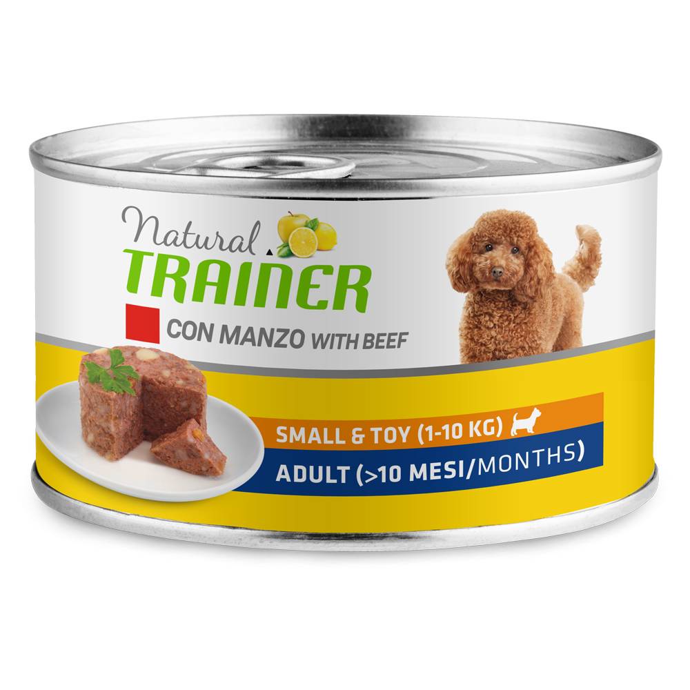 Natural Trainer Small & Toy Adult - 6 x 150 g Rind von Trainer Natural Dog