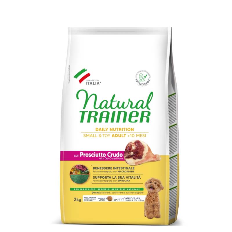 Natural Trainer Adult Small & Toy mit Prosciutto Crudo - 2 kg von Trainer Natural Dog