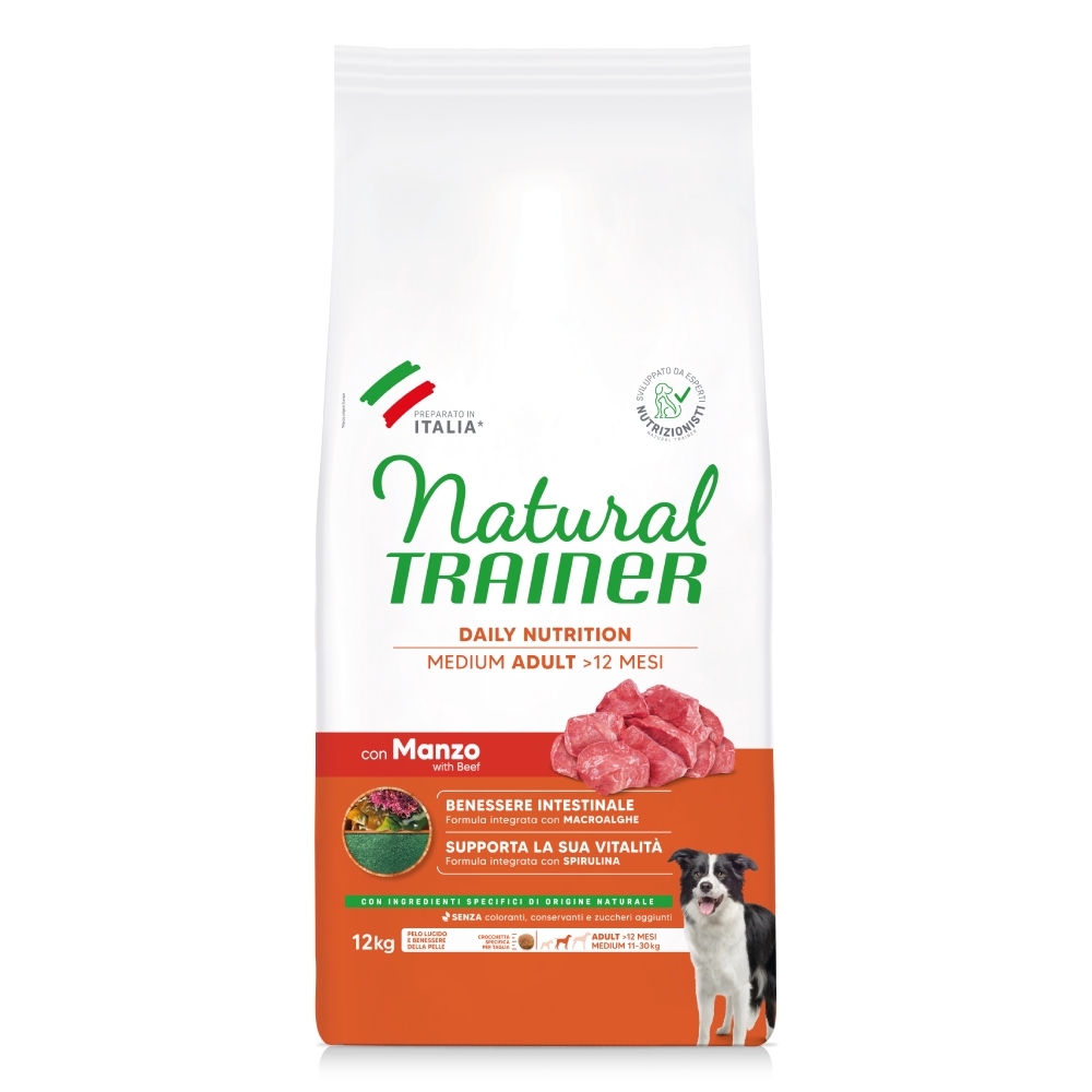 Nova Foods Trainer Natural Medium, Rind, Reis, Spirulina - 12 kg von Trainer Natural Dog