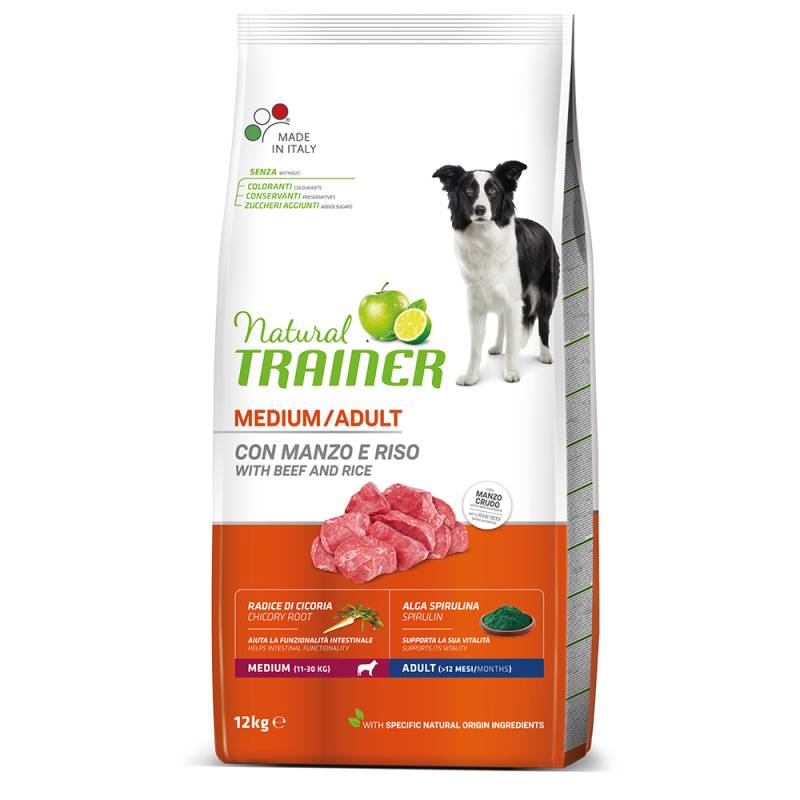 Nova Foods Trainer Natural Medium, Rind, Reis, Spirulina - 12 kg von Trainer Natural Dog