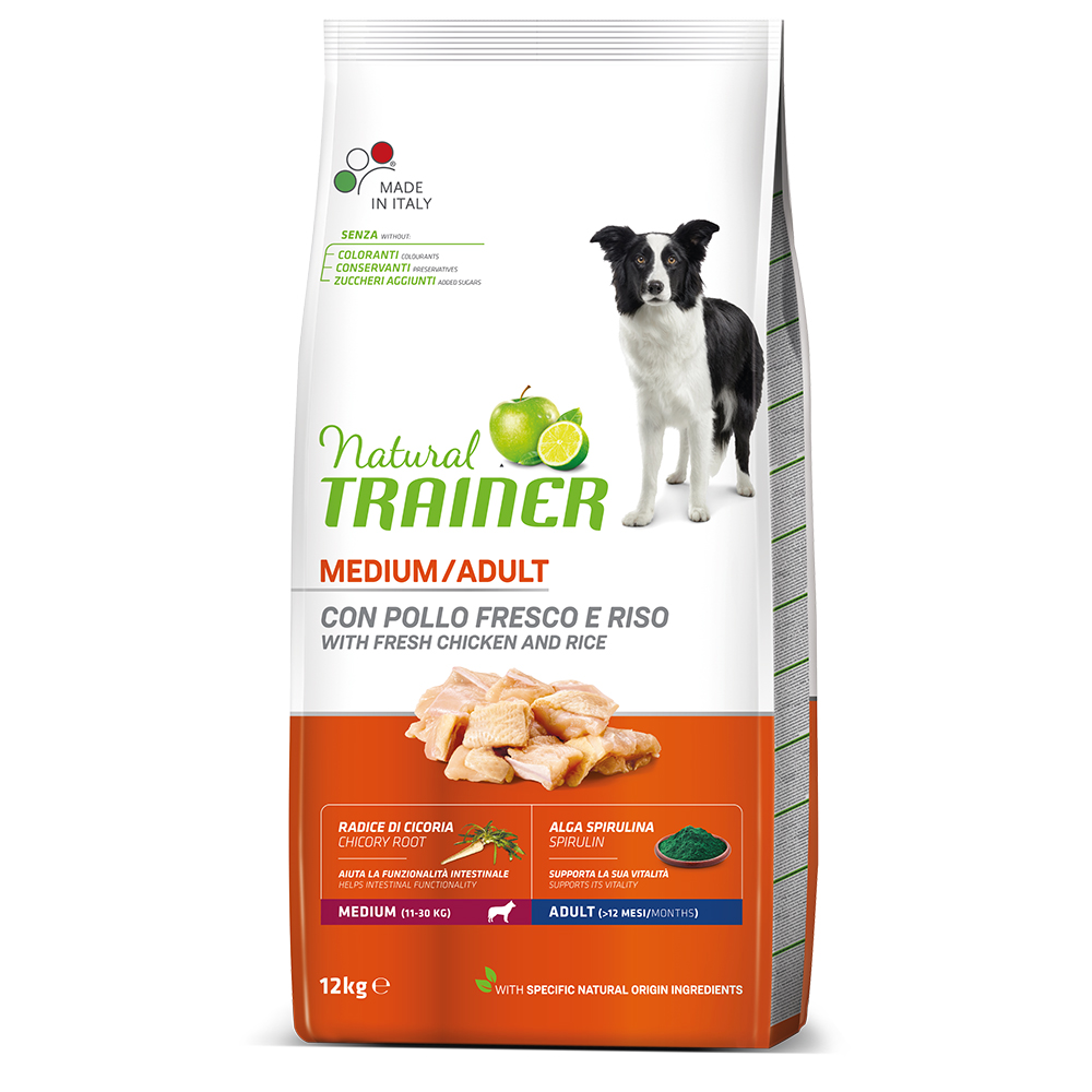 Nova Foods Trainer Natural Medium Huhn, Reis, Aloe vera - 12 kg von Trainer Natural Dog