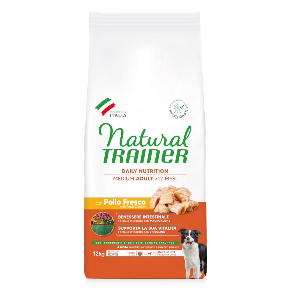 Nova Foods Trainer Natural Medium Huhn, Reis, Aloe vera - 12 kg von Trainer Natural Dog