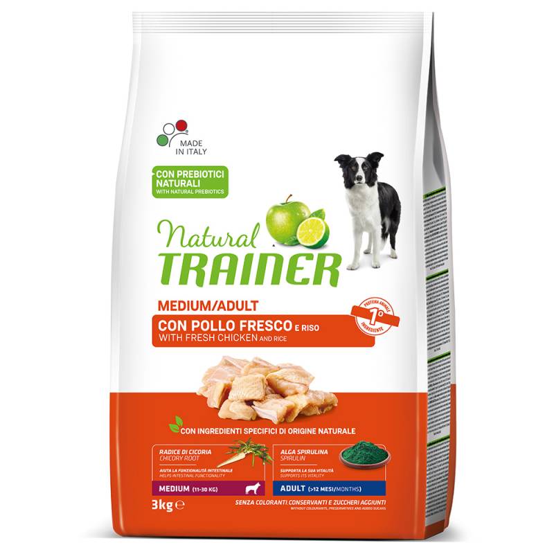 Nova Foods Trainer Natural Medium Huhn, Reis, Aloe vera - 3 kg von Trainer Natural Dog