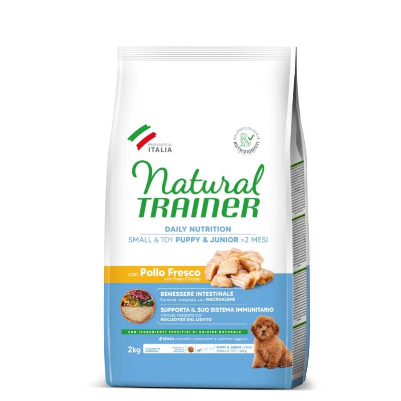 Natural Trainer Puppy & Junior Small & Toy mit Huhn - 2 kg von Trainer Natural Dog