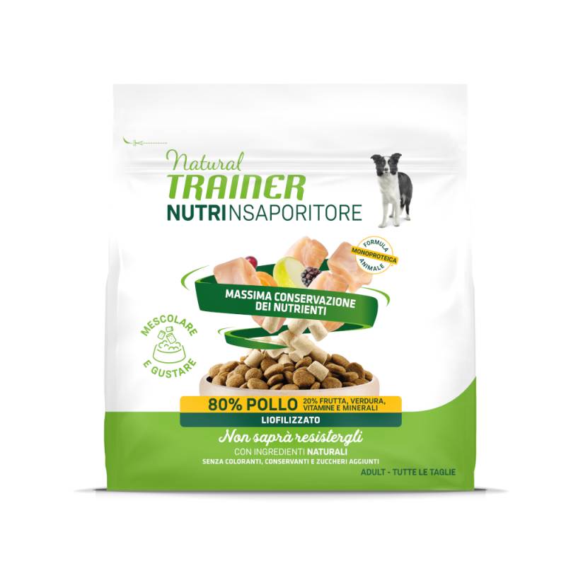 Sparpaket Natural Trainer NutrInsaporitore Gefriergetrocknete Toppers Adult 7 x 120 g - Huhn von Trainer Natural Dog