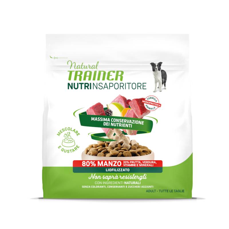 Sparpaket Natural Trainer NutrInsaporitore Gefriergetrocknete Toppers Adult 7 x 120 g - Rind von Trainer Natural Dog
