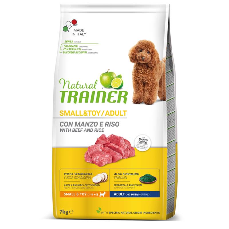 Trainer Dog Natural ADULT MINI mit Rind & Reis - 7 kg von Trainer Natural Dog