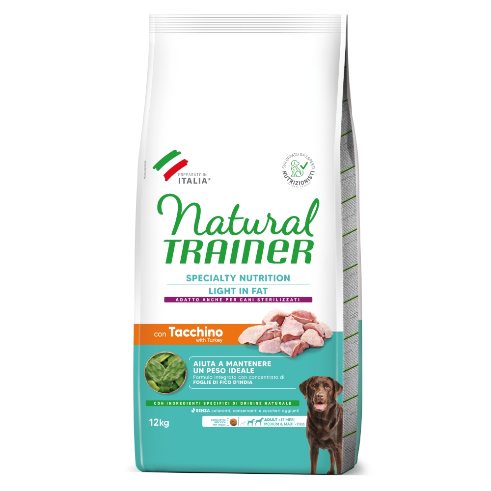 Natural Trainer Light in Fat Adult Medium & Maxi mit Pute - 2 x 12 kg von Trainer Natural Dog