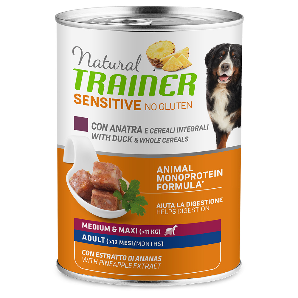 Natural Trainer Sensitive No Gluten Adult  - 12 x 400 g Ente von Trainer Natural Sensitive