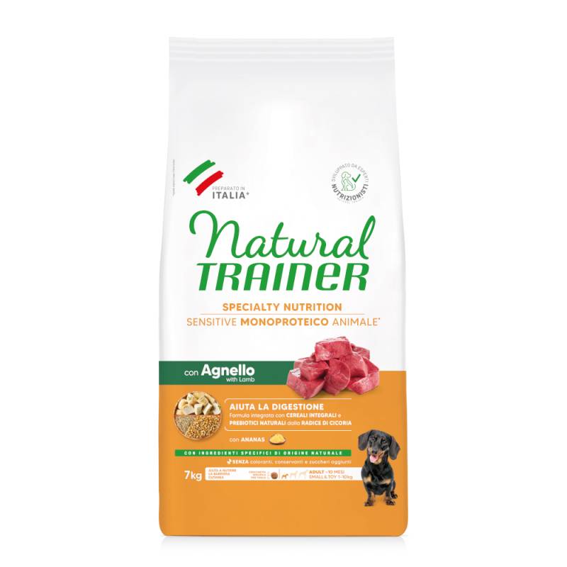 Natural Trainer Sensitive Adult Small & Toy mit Lamm - 2 x 7 kg von Trainer Natural Sensitive