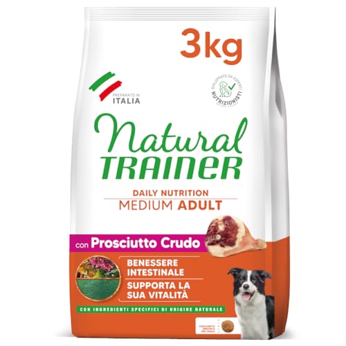 Trainer Natural Hundefutter Medium Adult, Rohschinken, 3 kg von trainer