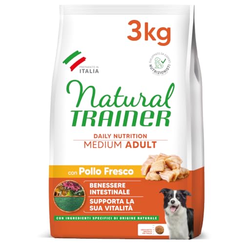 Natural Trainer Trainer Natural Medium Chicken Rice kg. 3 Dry Food for Dogs, Multicoloured, One Size von trainer