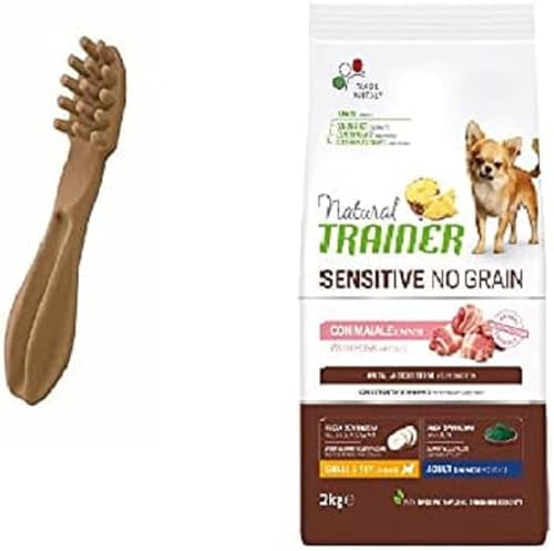 Sensitive No Grain Small & Toy für Erwachsene mit Schwein und Kartoffeln 2 kg + gratis Whimzes Zahnbürste von trainer