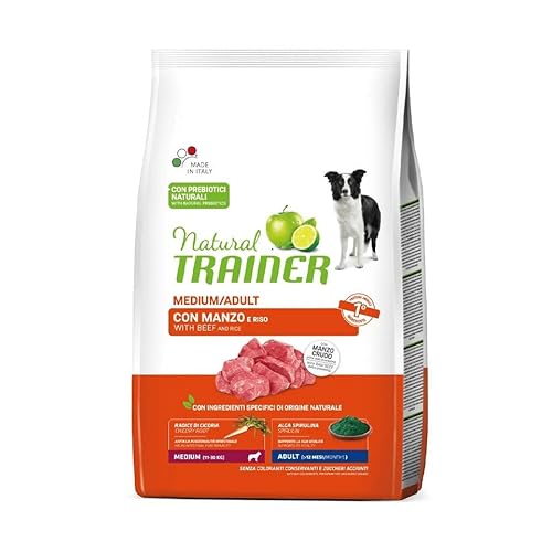 Trainer Natural Erwachsene Medium mit Rind, Reis, Chicorée und Spirulina Alge 3 kg Trainer Natural Erwachsene Medium mit Rind, Reis, Chicorée und Spirulina Alge 3 kg von Trainer Natural