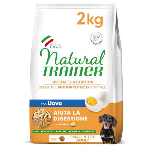 Natürliches Trainer Sensitive, kein Gluten, Futter für Erwachsene Hunde, klein & Spielzeug mit Ei und Vollkornprodukten – 2 kg Natürliches Trainer Sensitive, kein Gluten, Futter für Erwachsene Hunde, klein & Spielzeug mit Ei und Vollkornprodukten – 2 kg von Trainer