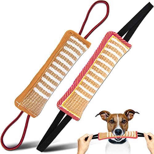 Traumarkeu Beisswurst für Große Hunde, Kauspielzeug für Hunde, Spielzeug für Hunde aus Jute mit Zwei Schlaufen, Robustes Hundespielzeug zum K9 Training, Tauziehen und Zerrspiele mit Hunde(2 Stück) Traumarkeu Beisswurst für Große Hunde, Kauspielzeug für Hunde, Spielzeug für Hunde aus Jute mit Zwei Schlaufen, Robustes Hundespielzeug zum K9 Training, Tauziehen und Zerrspiele mit Hunde(2 Stück) von Traumarkeu