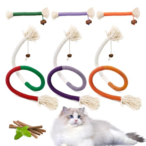 Traumarkeu Katzenspielzeug aus Baumwollseil, Spielzeug für Katzen, lindert die Spannung und Angst der Katze. Kauspielzeug aus Katzengras, interaktives Spielzeug für Katzen, Zahnseil für Katzen Traumarkeu Katzenspielzeug aus Baumwollseil, Spielzeug für Katzen, lindert die Spannung und Angst der Katze. Kauspielzeug aus Katzengras, interaktives Spielzeug für Katzen, Zahnseil für Katzen von Traumarkeu