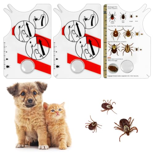 Traumarkeu 3 Stück Zeckenkarte,Zeckenkarte Mensch klein wunderbar für Unterwegs schnelle Reinigung von Zecken, Zeckenkarte mit Lupe für Reisende,Kinder,Hunde,Katzen Traumarkeu 3 Stück Zeckenkarte,Zeckenkarte Mensch klein wunderbar für Unterwegs schnelle Reinigung von Zecken, Zeckenkarte mit Lupe für Reisende,Kinder,Hunde,Katzen von Traumarkeu