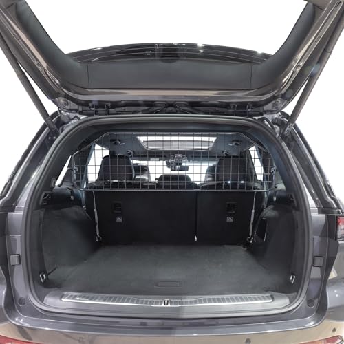 Travall Hundegitter kompatibel mit Jeep Grand Cherokee (2021-) Fahrzeugspezifischer Kofferraumschutz Gepäckschutz Trenngitter Ladungsteiler Hochbelastbare Stahl Auto Haustierbarriere von Travall