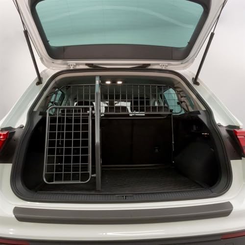 Travall Hundegitter Trenngitter & Heckgitter Set kompatibel mit Land Rover Range Rover Velar (2018-2023) Fahrzeugspezifisches Kofferraumgitter Gepäckschutz Stahl-Haustiergitter 60/40 von Travall