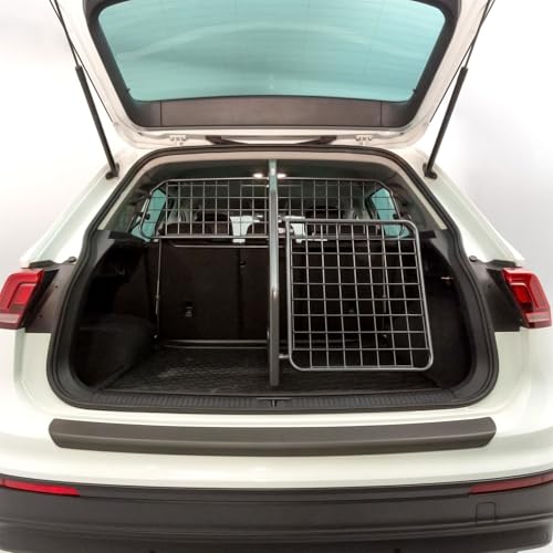 Travall Hundegitter Trenngitter & Heckgitter Set kompatibel mit Land Rover Range Rover Velar (2023-) Kombi Fahrzeugspezifisches Kofferraumgitter Gepäckschutz Stahl-Haustiergitter 50/50 von Travall