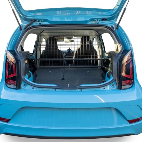 Travall Hundegitter Kompatibel mit Vw Up! / Seat MII/Skoda Citigo (2011-) Fahrzeugspezifischer Kofferraumschutz GepäckschutzTrenngitter Ladungsteiler Hochbelastbare Stahl Auto Hundesperre von Travall