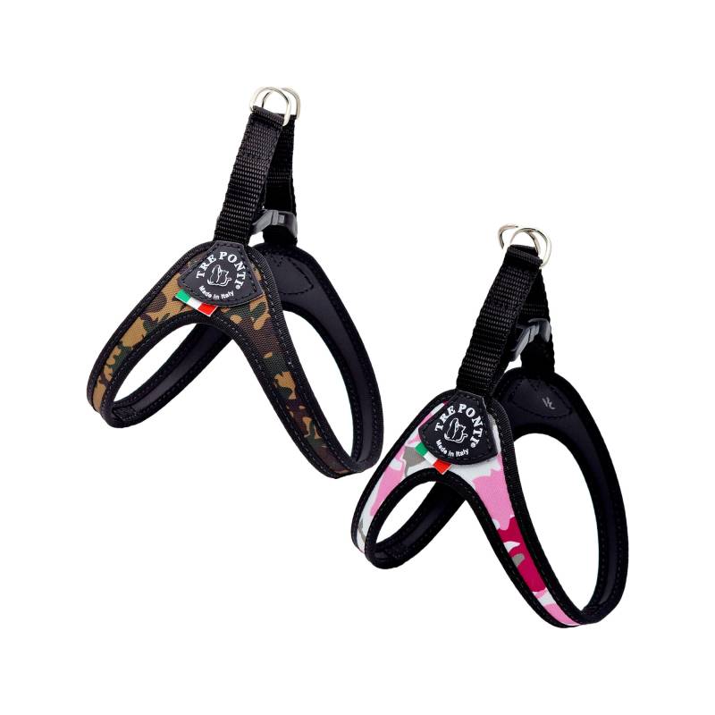 Tre Ponti Fibbia Verstellbares Hundegeschirr - Rosa - Größe 3 (6-7 kg) von Tre Ponti