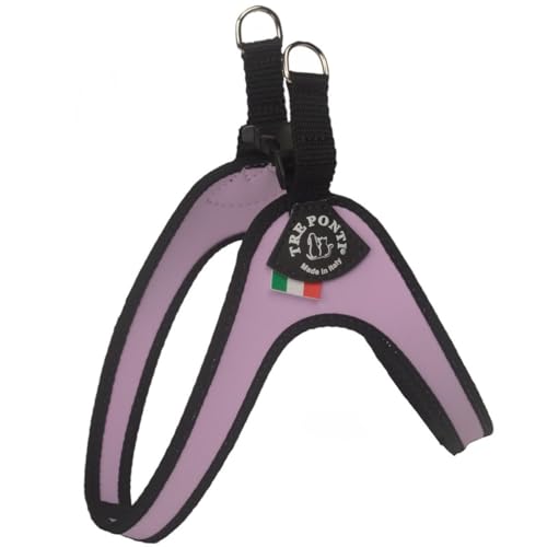 Tre Ponti Easy Fit Geschirr Classic mit Klickverschluss, Farbe:Lila-Schwarz, Größe:3/42-46 cm/bis 7 kg Tre Ponti Easy Fit Geschirr Classic mit Klickverschluss, Farbe:Lila-Schwarz, Größe:3/42-46 cm/bis 7 kg von Tre Ponti