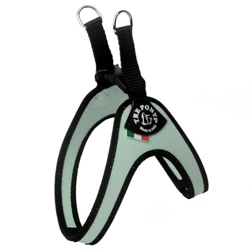 Tre Ponti Easy Fit Geschirr Classic mit Klickverschluss, Farbe:Mint/Schwarz, Größe:2,5/38-42 cm/bis 6 kg Tre Ponti Easy Fit Geschirr Classic mit Klickverschluss, Farbe:Mint/Schwarz, Größe:2,5/38-42 cm/bis 6 kg von Tre Ponti