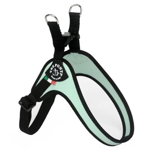 Tre Ponti Geschirr Easy Fit Classic with ADJ. Belly, Farbe:Minze/schwarz, Größe:1.5-30 - 40 cm/bis 4 kg Tre Ponti Geschirr Easy Fit Classic with ADJ. Belly, Farbe:Minze/schwarz, Größe:1.5-30 - 40 cm/bis 4 kg von Tre Ponti