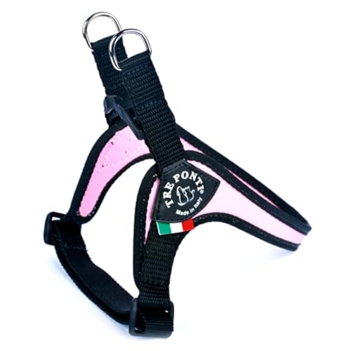 Tre Ponti Geschirr Easy Fit Classic with adj. Belly mit schwarzen Rand rosa 29 - 33 cm bis ca. 4 kg Tre Ponti Geschirr Easy Fit Classic with adj. Belly mit schwarzen Rand rosa 29 - 33 cm bis ca. 4 kg von Tre Ponti