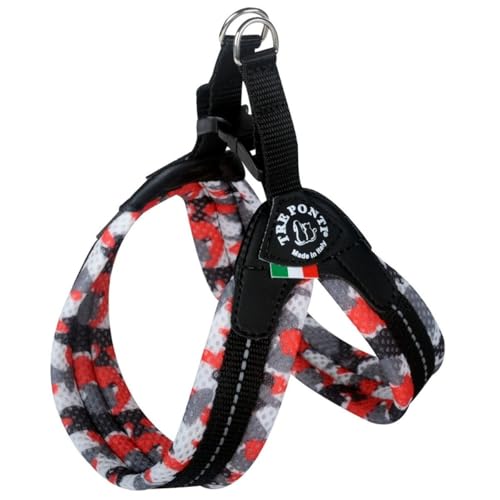 Tre Ponti Geschirr Easy Fit Soft Mesh mit Click Verschluss, Farbe:Camouflage rot, Größe:Gr 2. / 32-37cm / bis 5kg Tre Ponti Geschirr Easy Fit Soft Mesh mit Click Verschluss, Farbe:Camouflage rot, Größe:Gr 2. / 32-37cm / bis 5kg von Tre Ponti