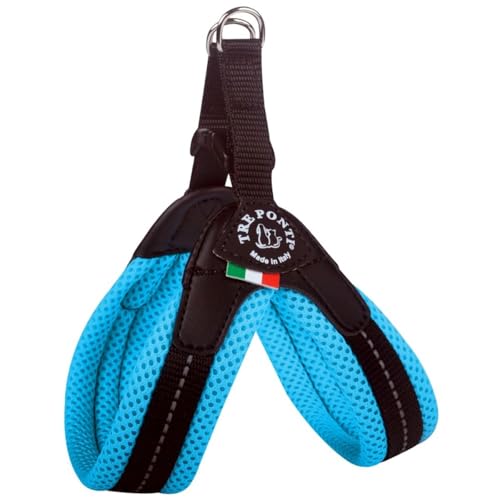 Tre Ponti Geschirr Easy Fit Soft Mesh mit Click Verschluss, Farbe:hellblau, Größe:Gr 3.5/45-48cm / bis 9kg Tre Ponti Geschirr Easy Fit Soft Mesh mit Click Verschluss, Farbe:hellblau, Größe:Gr 3.5/45-48cm / bis 9kg von Tre Ponti