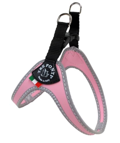 Tre Ponti Geschirr für Hunde / Farbe Rosa / Gr.1,5 bis ca. 4kg Brustumfang 29-33cm von Tre Ponti