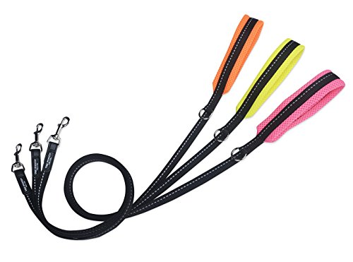 Tre Ponti Leine Economic Mesh gelb mit Handgriff 100 cm x 1,5cm von Tre Ponti