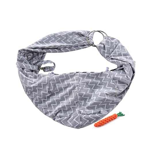 Treer Hundetragetasche 5kg, Hundetasche für Kleine Hunde Tragetasche Hund Verstellbaren Schultergurt Hundetragetuch Passend für Ausflüge und Aktivitäten im Freien (M,Grau) von Treer