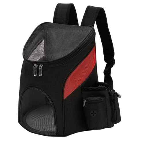 Treer Transporttasche für Haustiere, Transportbox für Hunde & Katzen, Faltbar Haustiertransportbox Leichte Reise Tragetasche Für Reisen im Flugzeug, Auto oder Zug (30 * 25 * 32cm,Blau Schwarz) von Treer
