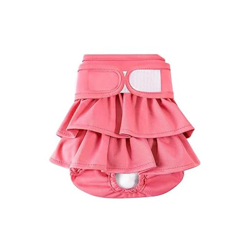 Treer Waschbare Hundewindeln Weiblich Wiederverwendbare Hundewindeln für Hündinnen, Saugfähige Höschen Festen Sitz für Hunde Periode/Inkontinenz und Lange Reisen (XS,Rosa) von Treer