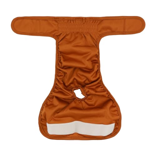 Treer Waschbare Hundewindeln Weiblich Wiederverwendbare Hundewindeln für Hündinnen, Saugfähige Höschen Festen Sitz für Hunde Periode/Inkontinenz und Lange Reisen (XS,braun) von Treer