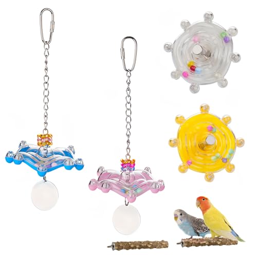 Treesunshine 6 Stück Vogelspielzeug, Vogelkäfig-Zubehör, Vogelspielzeug für Sittiche, Buntes Vogelkauen Wellensittich-Spielzeug, für Wellensittiche, Sittiche, Sittiche, Nymphensittiche, Liebesvögel Treesunshine 6 Stück Vogelspielzeug, Vogelkäfig-Zubehör, Vogelspielzeug für Sittiche, Buntes Vogelkauen Wellensittich-Spielzeug, für Wellensittiche, Sittiche, Sittiche, Nymphensittiche, Liebesvögel von Treesunshine