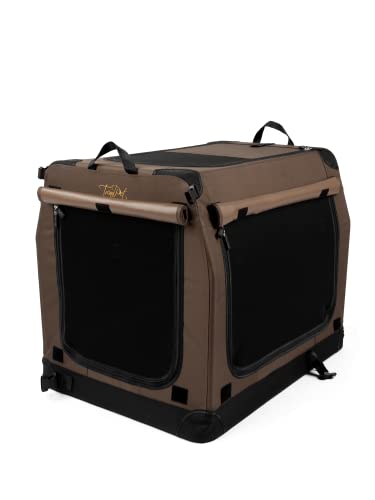 Hundebox TrendPet TPX75-Pro - Leichte, Faltbare Transportbox fürs Auto mit Aluminium Rahmen von TrendPet