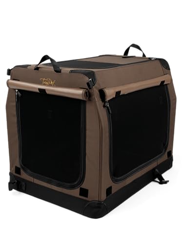 Hundebox TrendPet TPX90-Pro - Leichte, Faltbare Transportbox fürs Auto mit Aluminium Rahmen von TrendPet
