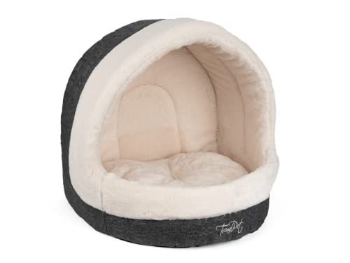 TrendPet LunaHome Kuschelhöhle für Hunde und Katzen und grau und beige (Beige) von TrendPet