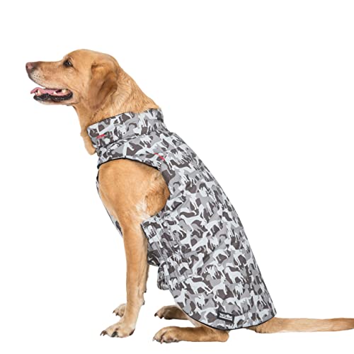 Charly - Printed Dog RAIN Coat - Grey Dog CAMO X L von Trespaws