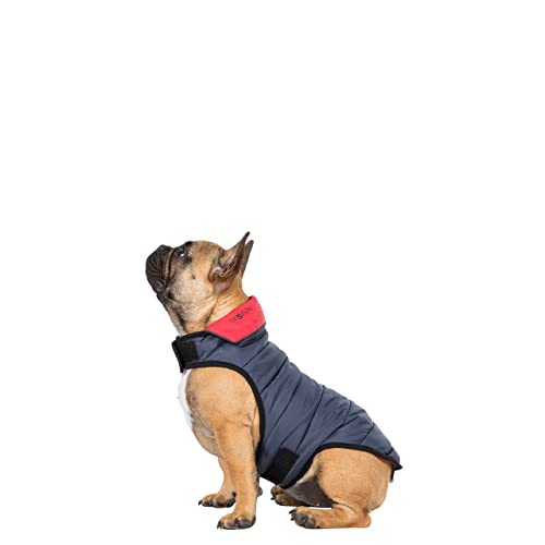 Kimmi Quilted Reversible Packaway Dog Coat - Flint XL von Trespaws