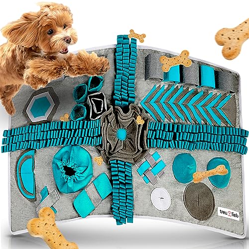 Treulieb®️ Schnüffelteppich für Hunde – Cleveres Hundespielzeug mit Anti-Rutsch - Für kleine & Große Hunde – Intelligenzspielzeug für Hunde – Anti Stress Schnüffelmatte - Spielteppich von Treulieb