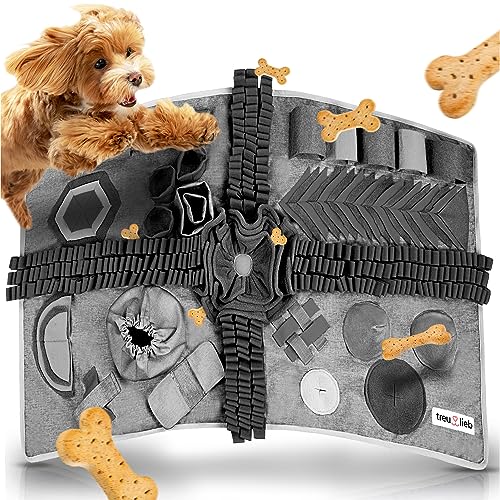 Treulieb®️ Schnüffelteppich für Hunde – Cleveres Hundespielzeug mit Anti-Rutsch - Für kleine & Große Hunde – Intelligenzspielzeug für Hunde – Anti Stress Schnüffelmatte - Spielteppich von Treulieb